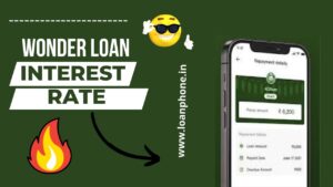 What is the interest rate charged from Wonder Loan App?