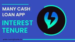 How much interest is charged from Many Cash Loan App?